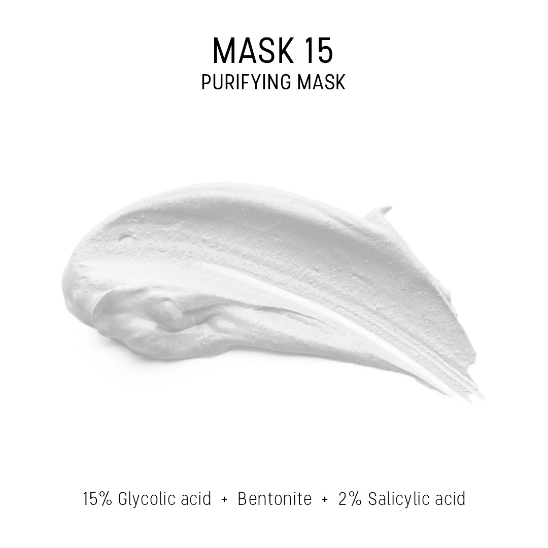It’s a retexturing mask that removes dead cells and excess sebum from the skin.